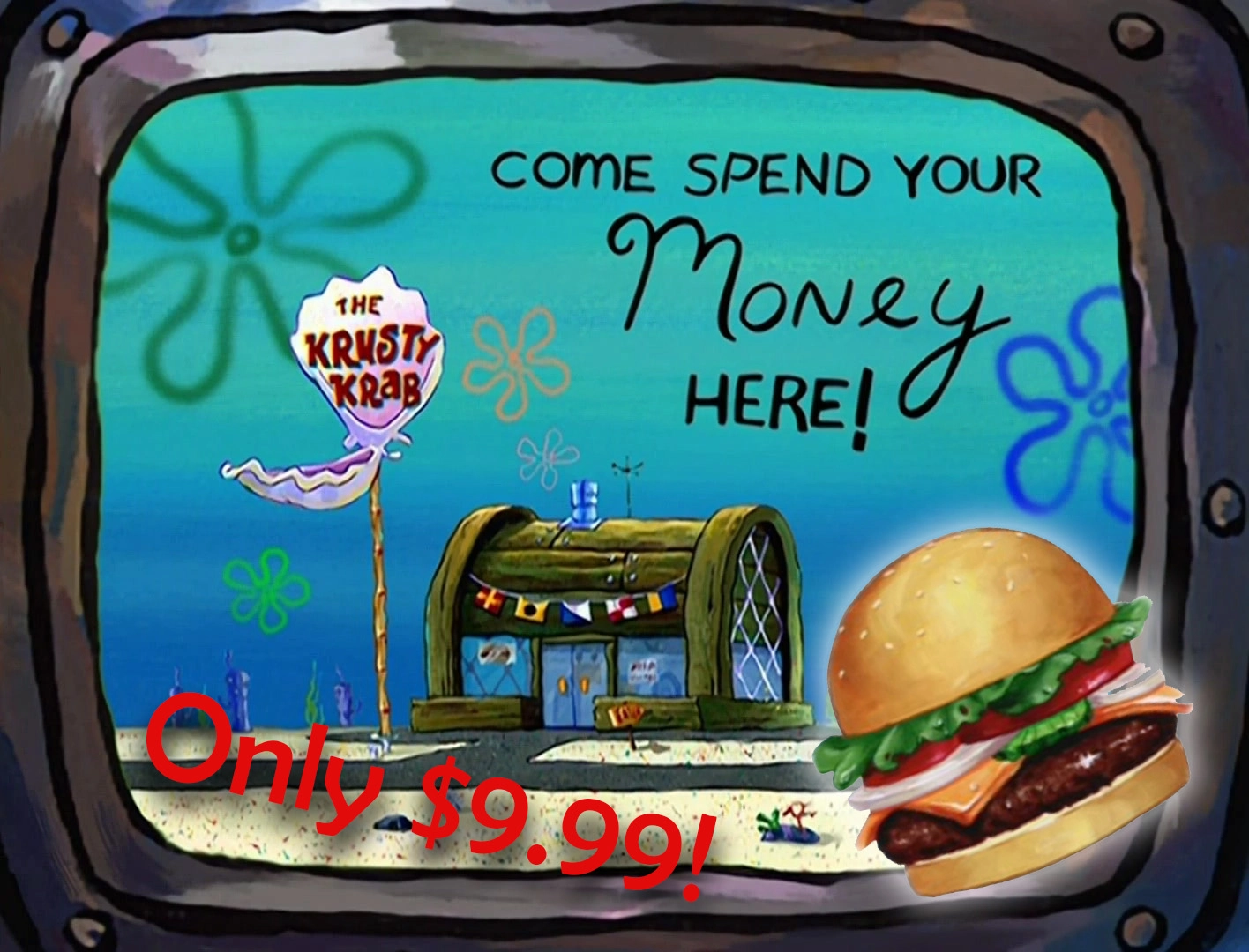 Buy A Krabby Patty at the Krusty Krab!